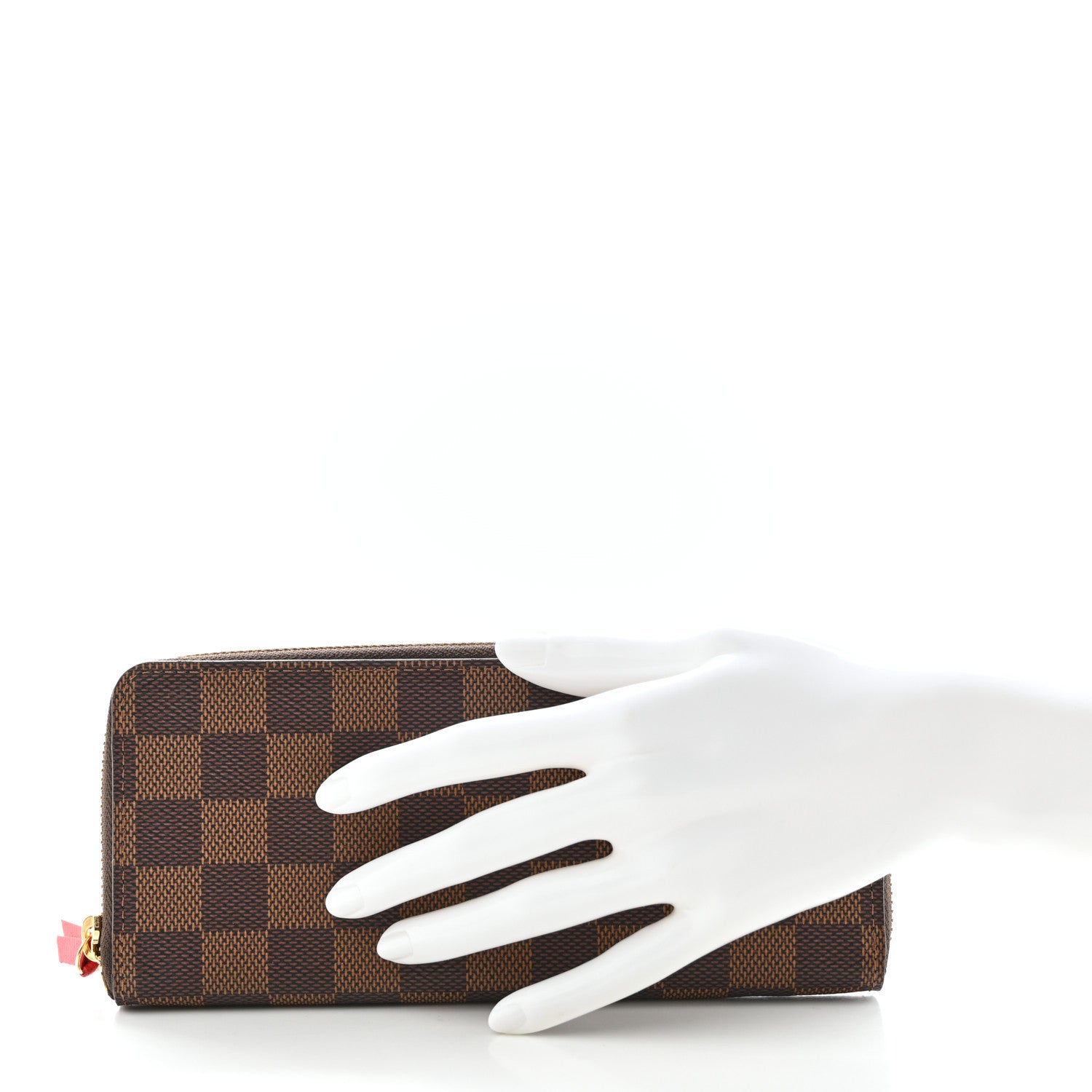 Louis Vuitton Damier Ebene Clemence Wallet Cherry 2 of 7
