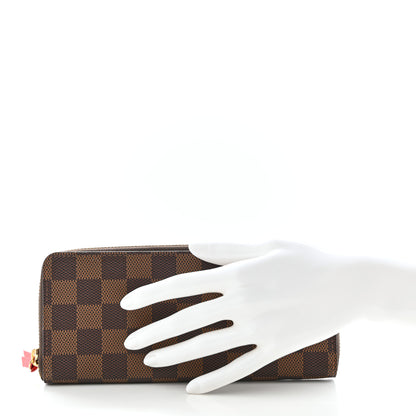 Louis Vuitton Damier Ebene Clemence Wallet Cherry 2 of 7