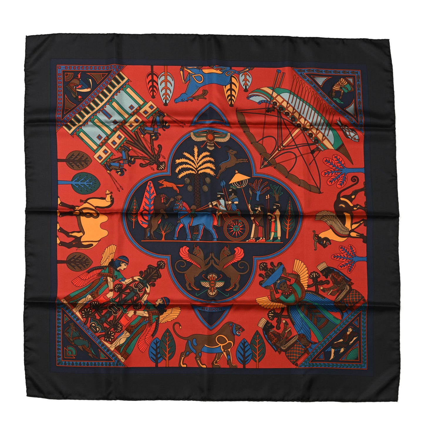 Silk Persepolis Scarf 90