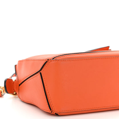 Loewe Calfskin Mini Puzzle Bag Orange 8 of 9