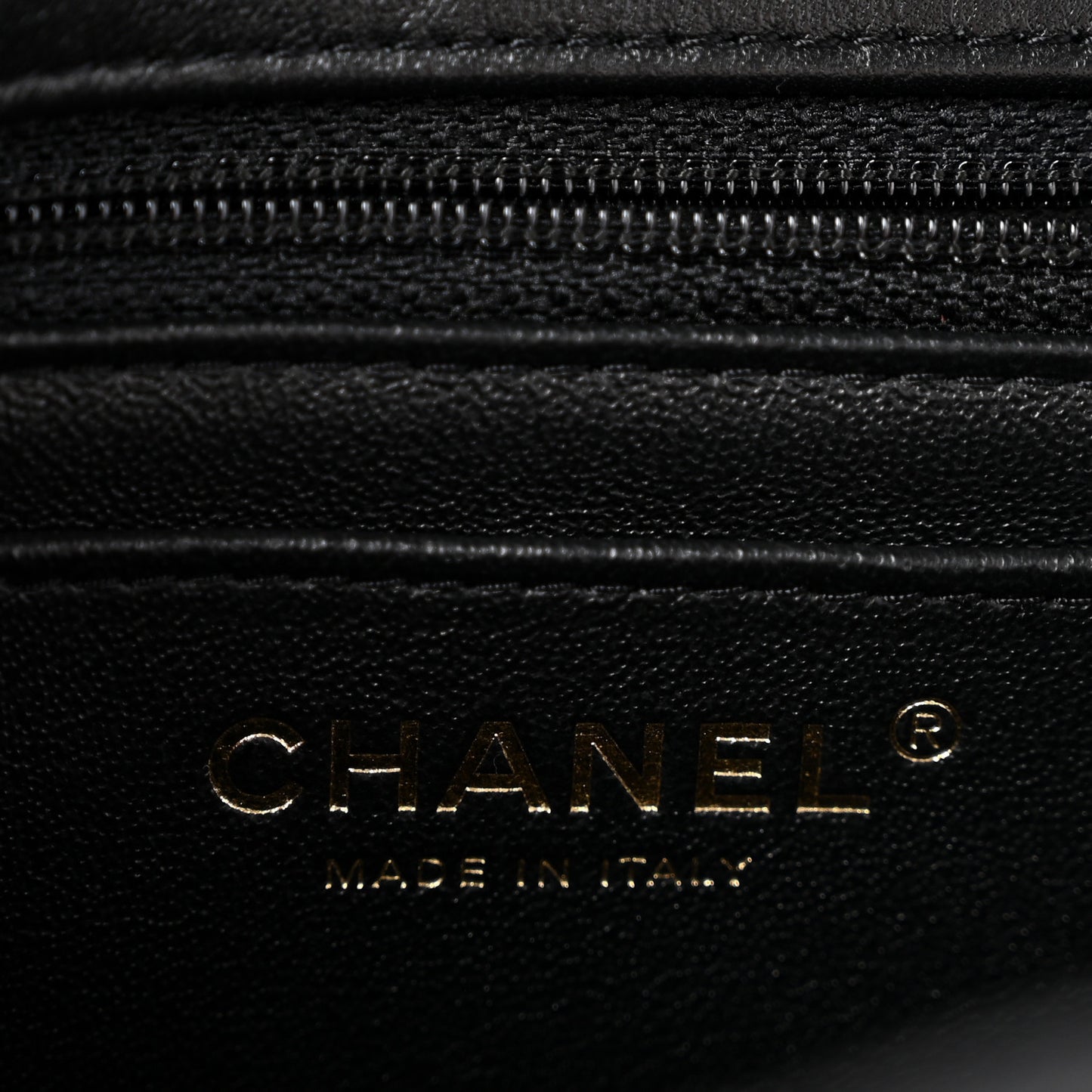 Lambskin Quilted Mini Rectangular Flap Black