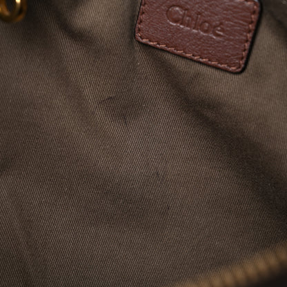 Chloe Calfskin Large Marcie Satchel Brown Seed 11 of 22