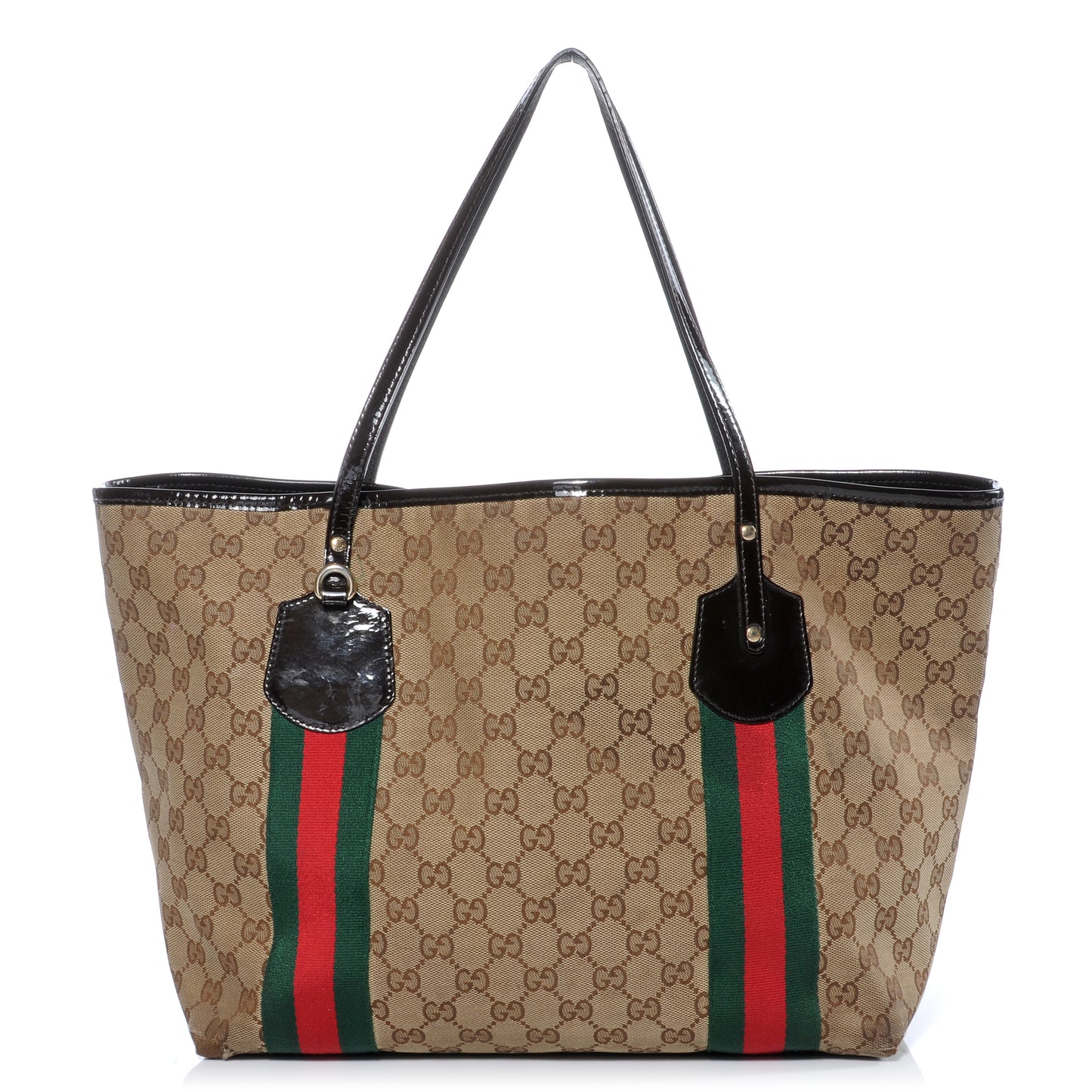 Monogram Web Large Jolie Tote Brown