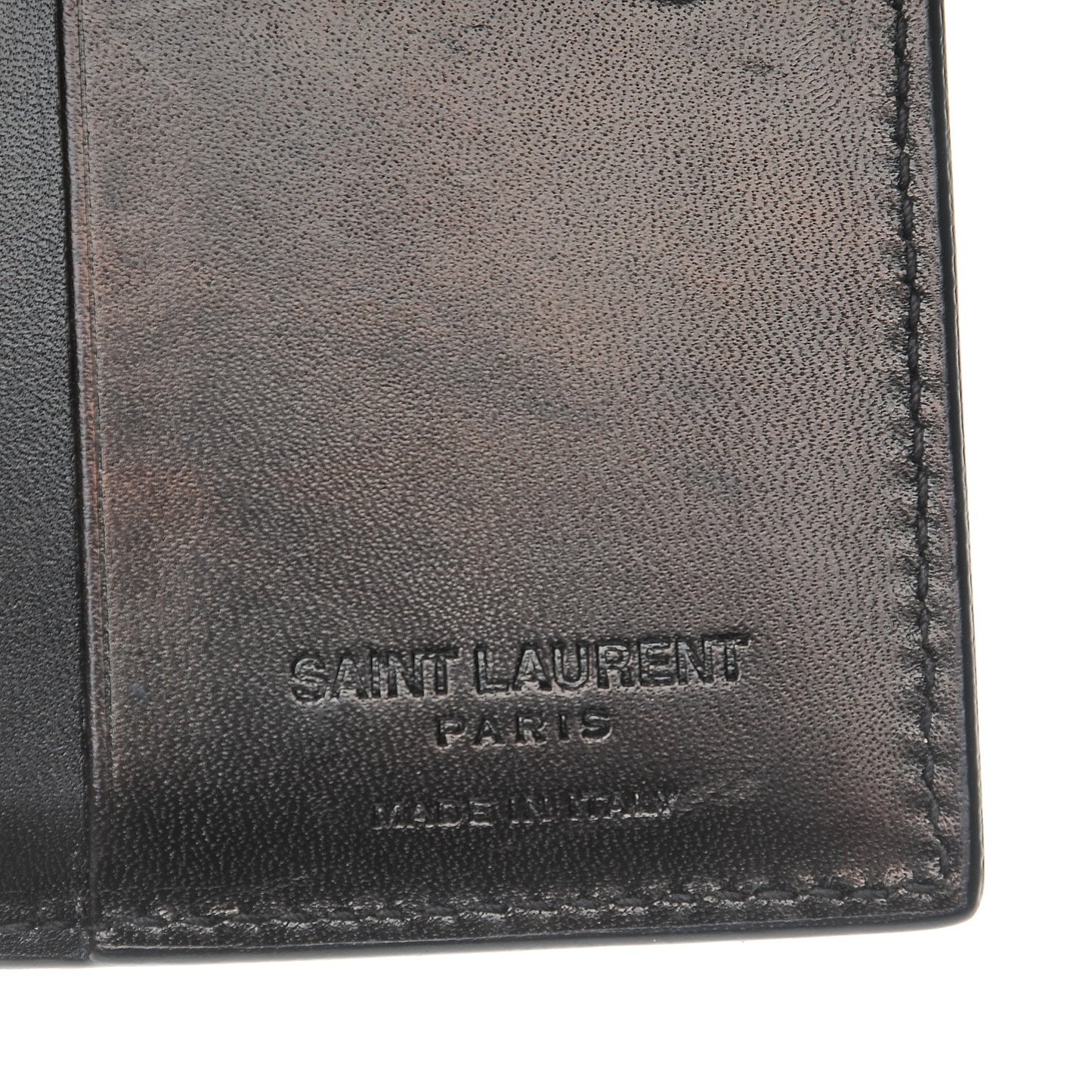 Smooth Calfskin Compact Wallet Black