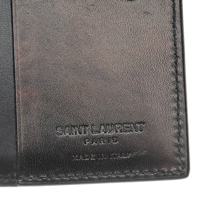 Saint Laurent Smooth Calfskin Compact Wallet Black 6 of 7