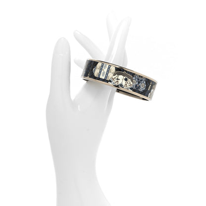 Hermes Enamel Printed Cachemire de Tamara Wide Bracelet 62 2 of 5