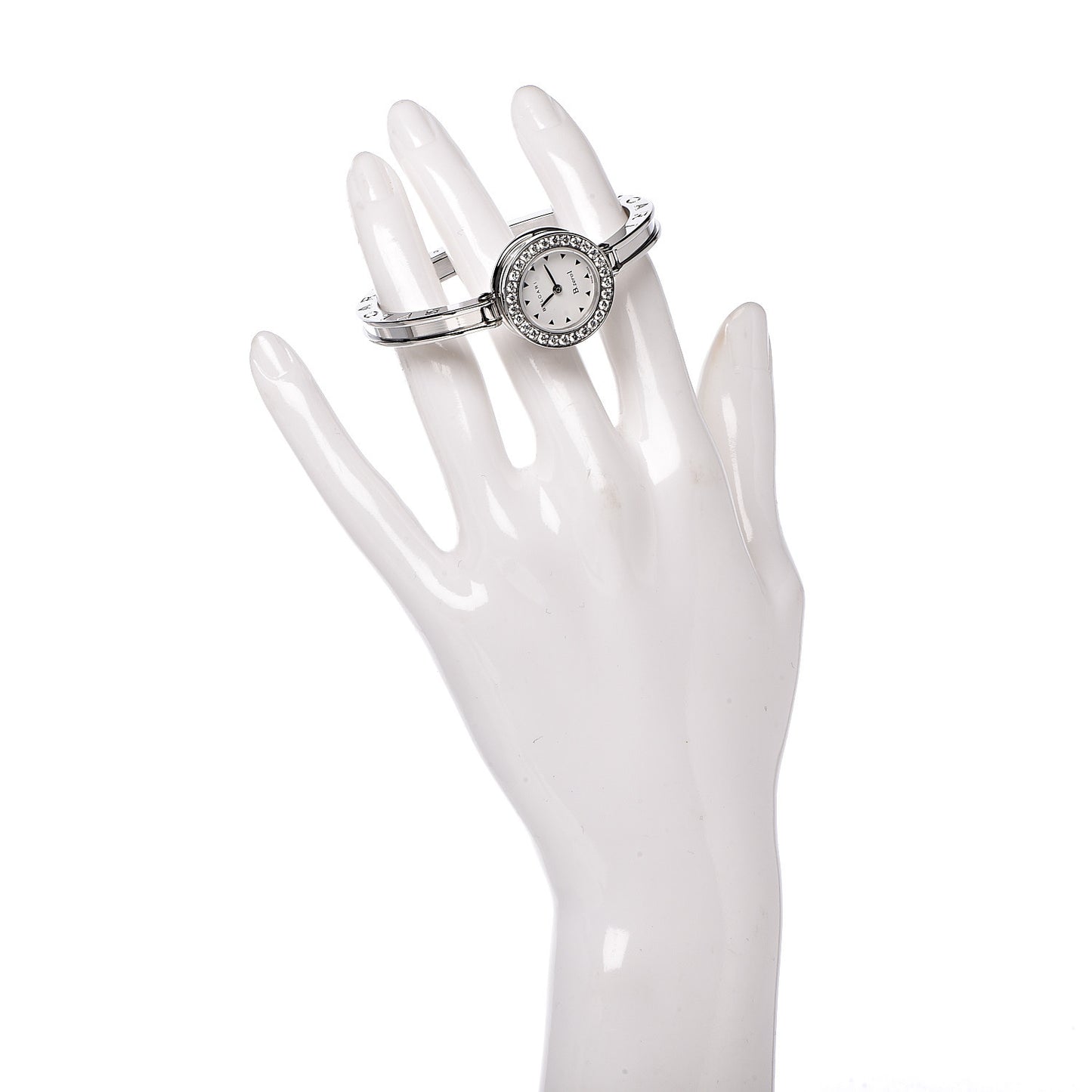 BVLGARI Stainless Steel Diamond Bezel 22mm B.Zero1 Quartz Watch