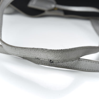 Saint Laurent Metallic Calfskin Large Shopping Tote Silver 10 of 11