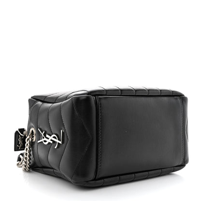 Saint Laurent Calfskin Y Quilted Monogram Small Loulou Bowling Bag Black 4 of 12