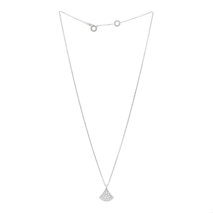 Bulgari 18K White Gold Diamond Divas' Dream Pave Necklace 3 of 4