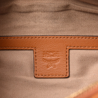 MCM Visetos Medium Fusten Belt Bag Cognac 6 of 10