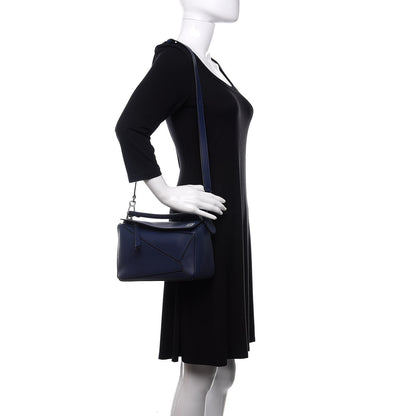 Loewe Calfskin Small Puzzle Bag Marine 2 of 10