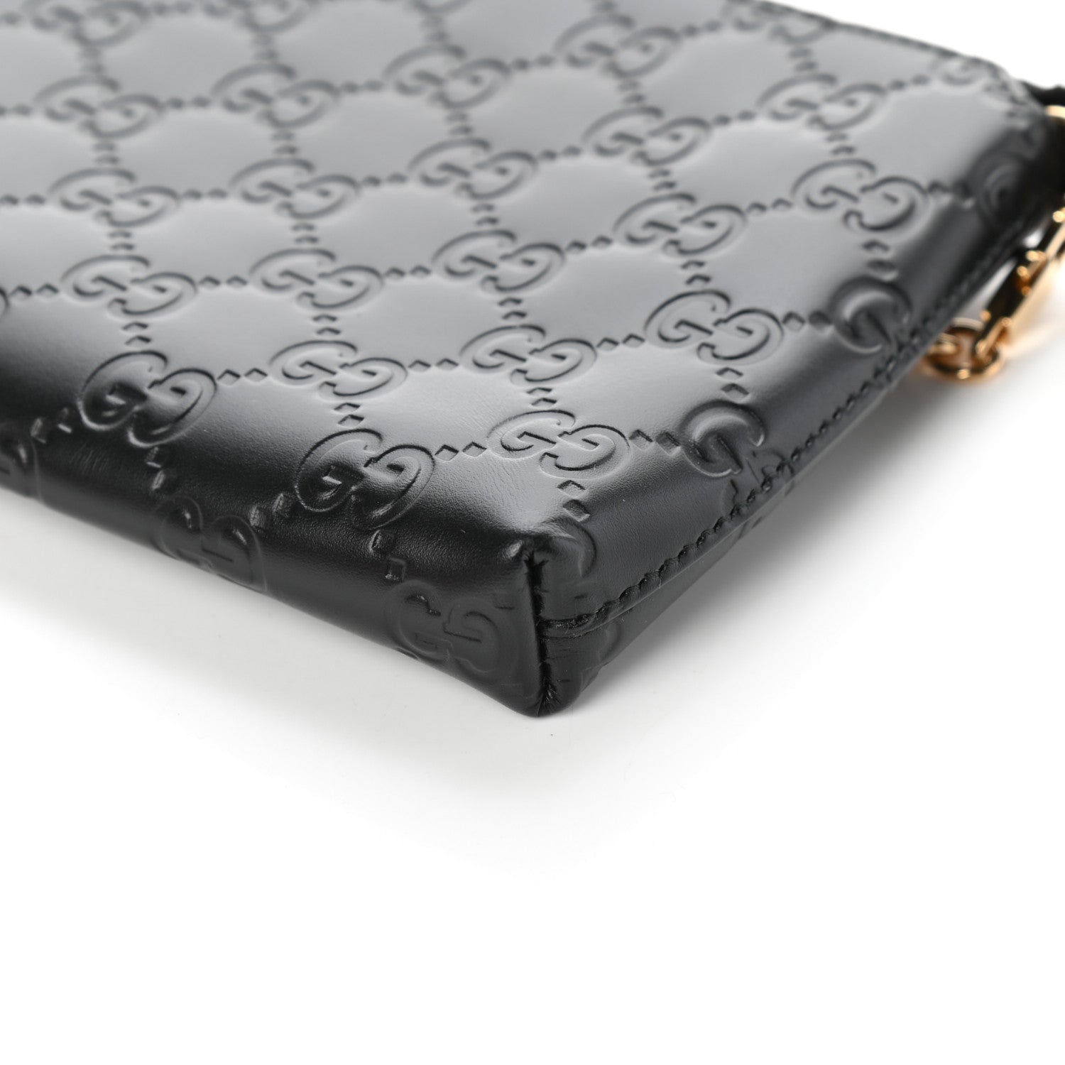 Gucci Guccissima Signature Wrist Wallet Black 9 of 9