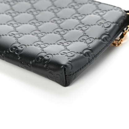 Gucci Guccissima Signature Wrist Wallet Black 9 of 9