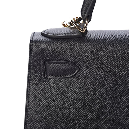 Hermes Epsom Taurillon Clemence Chevre Mysore Horseshoe Kellygraphie Lettre X Kelly Sellier 28 Noir Bleu Indigo Bleu Saphir 9 of 36