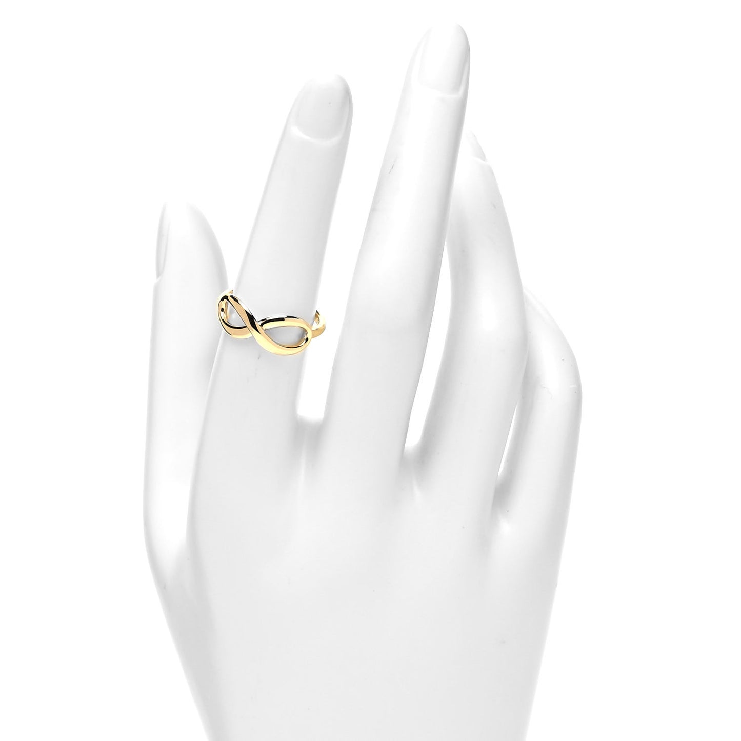 18K Yellow Gold Infinity Ring 53 6.25