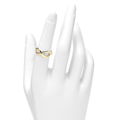 Tiffany 18K Yellow Gold Infinity Ring 53 6.25 2 of 4