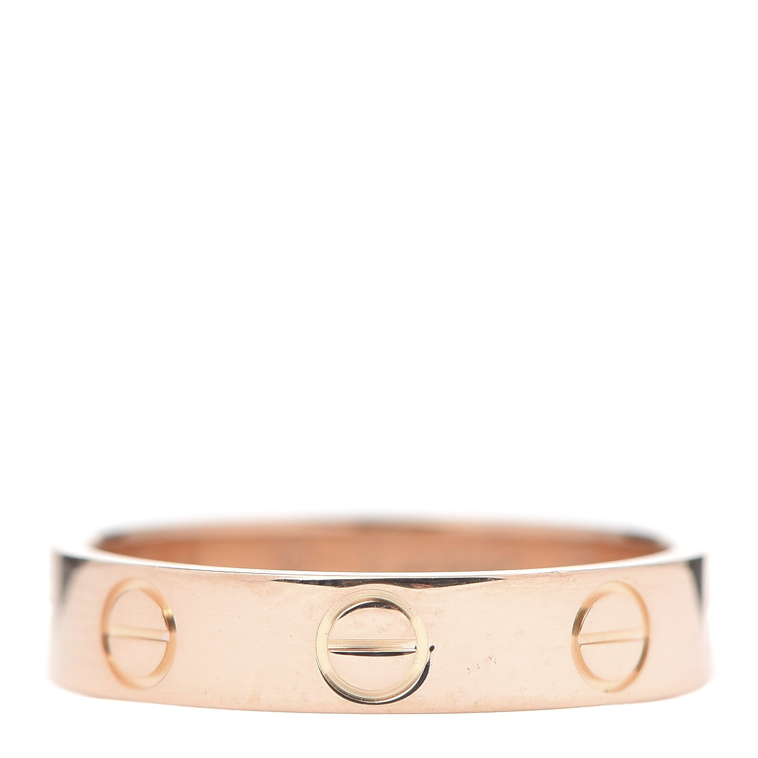 Cartier 18K Pink Gold 3.5mm LOVE Wedding Band Ring 48 4.5 1 of 4