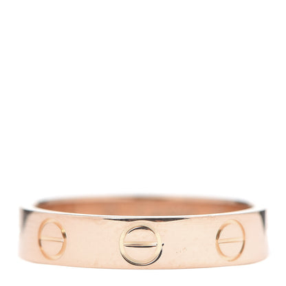 Cartier 18K Pink Gold 3.5mm LOVE Wedding Band Ring 48 4.5 1 of 4
