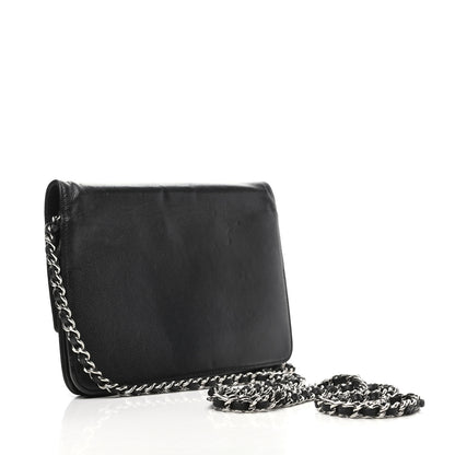 Chanel Caviar Sevruga Wallet On Chain WOC Black 3 of 8