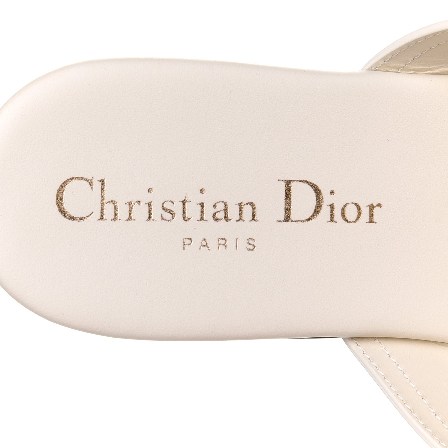 Calfskin 30 Montaigne Thong Sandals 37 White