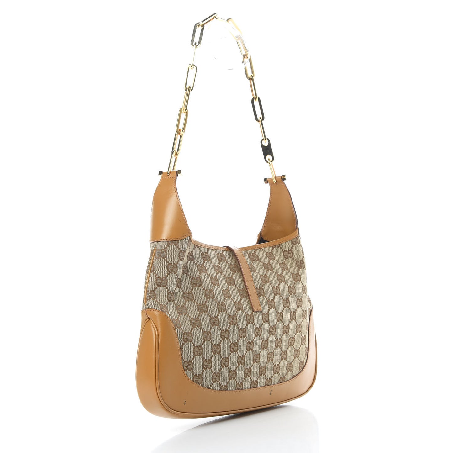 Monogram Jackie O Chain Hobo Tan