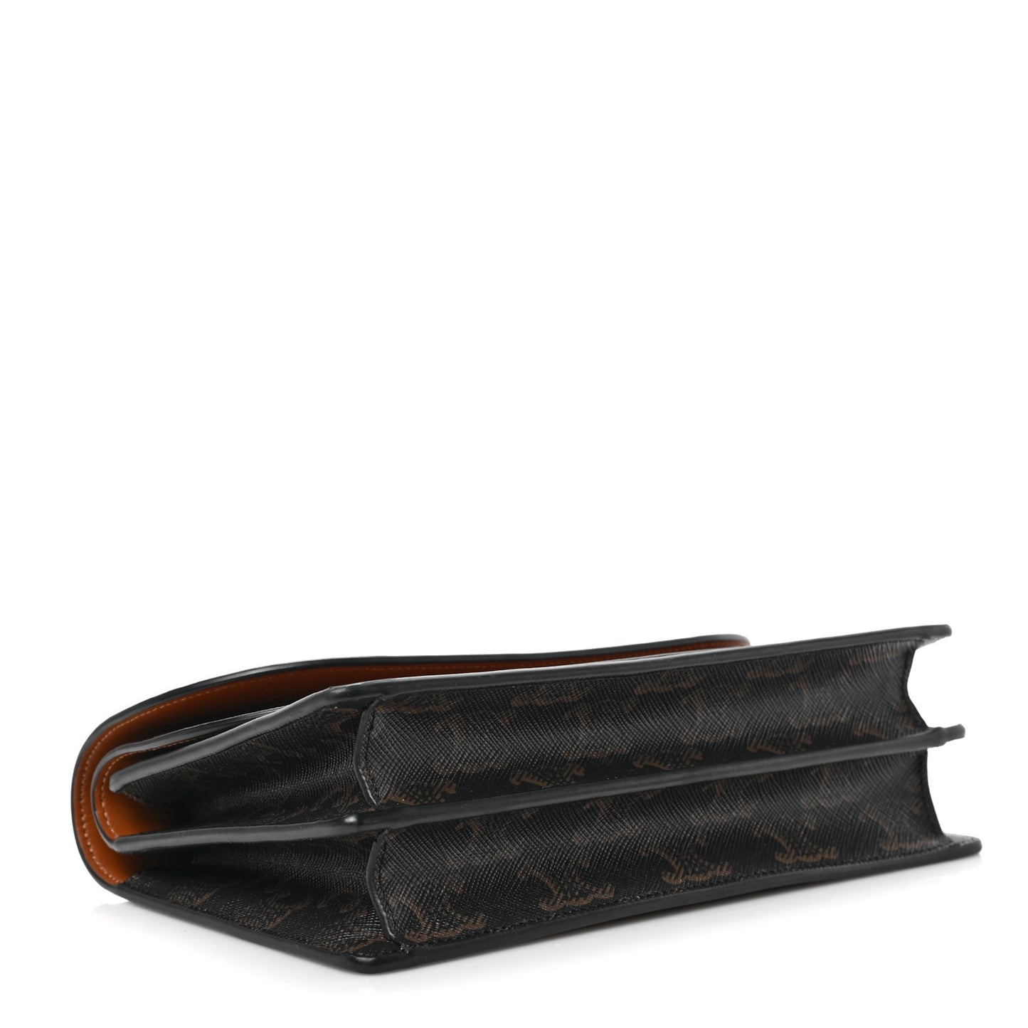 Triomphe Canvas Lambskin Wallet On Strap Tan