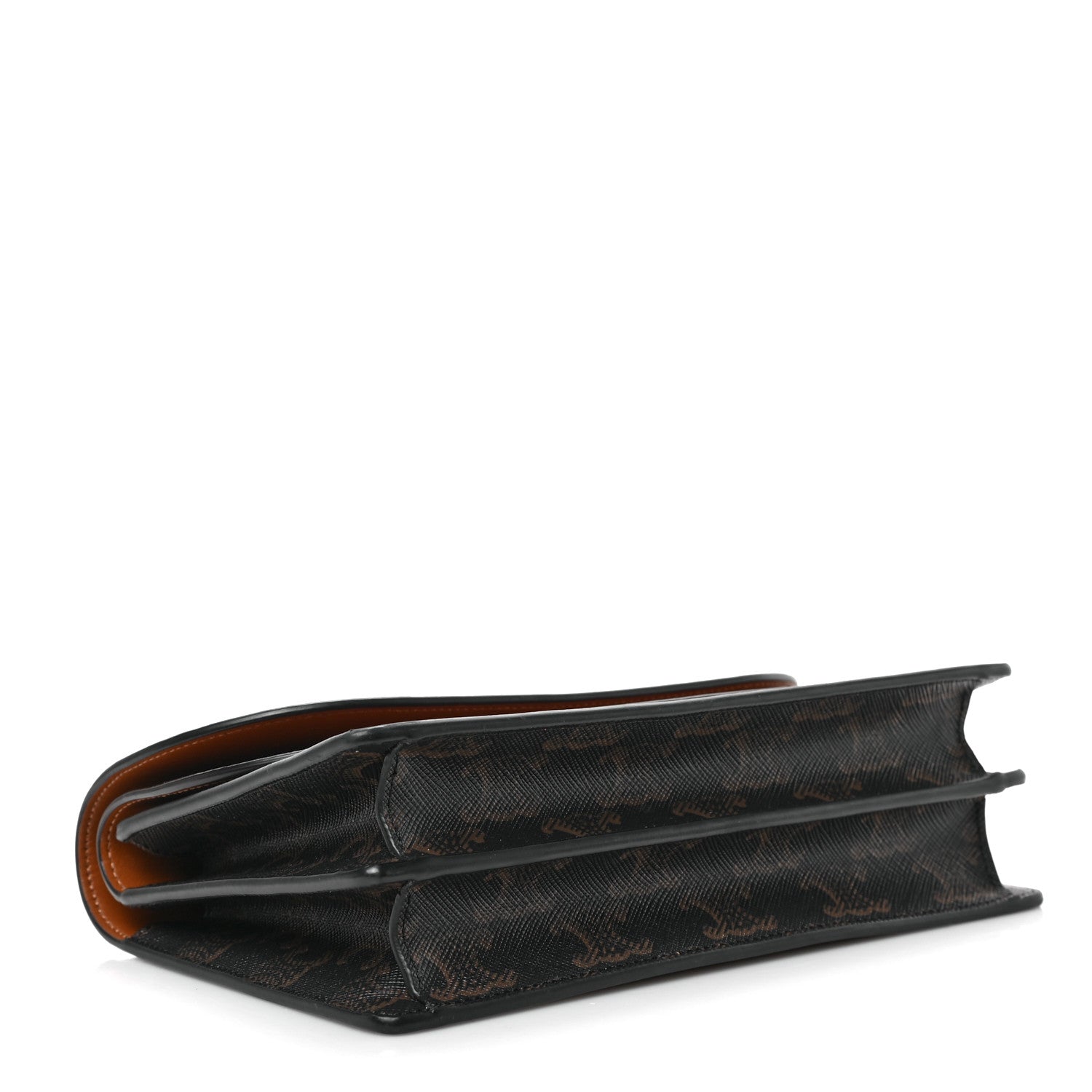 Celine Triomphe Canvas Lambskin Wallet On Strap Tan 4 of 9