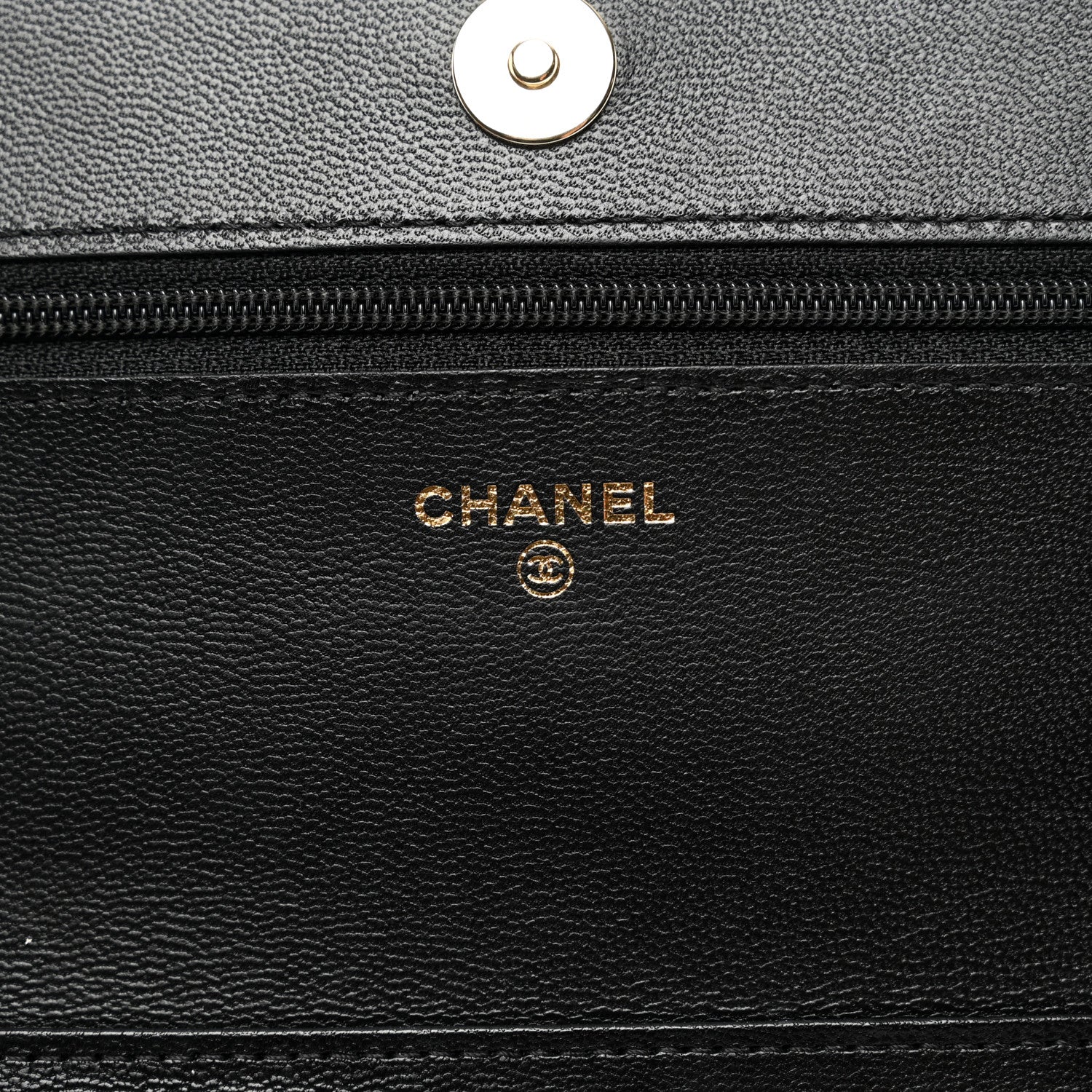 Chanel Goatskin Quilted Quilted Like A Wallet Wallet On Chain WOC Black 7 of 11