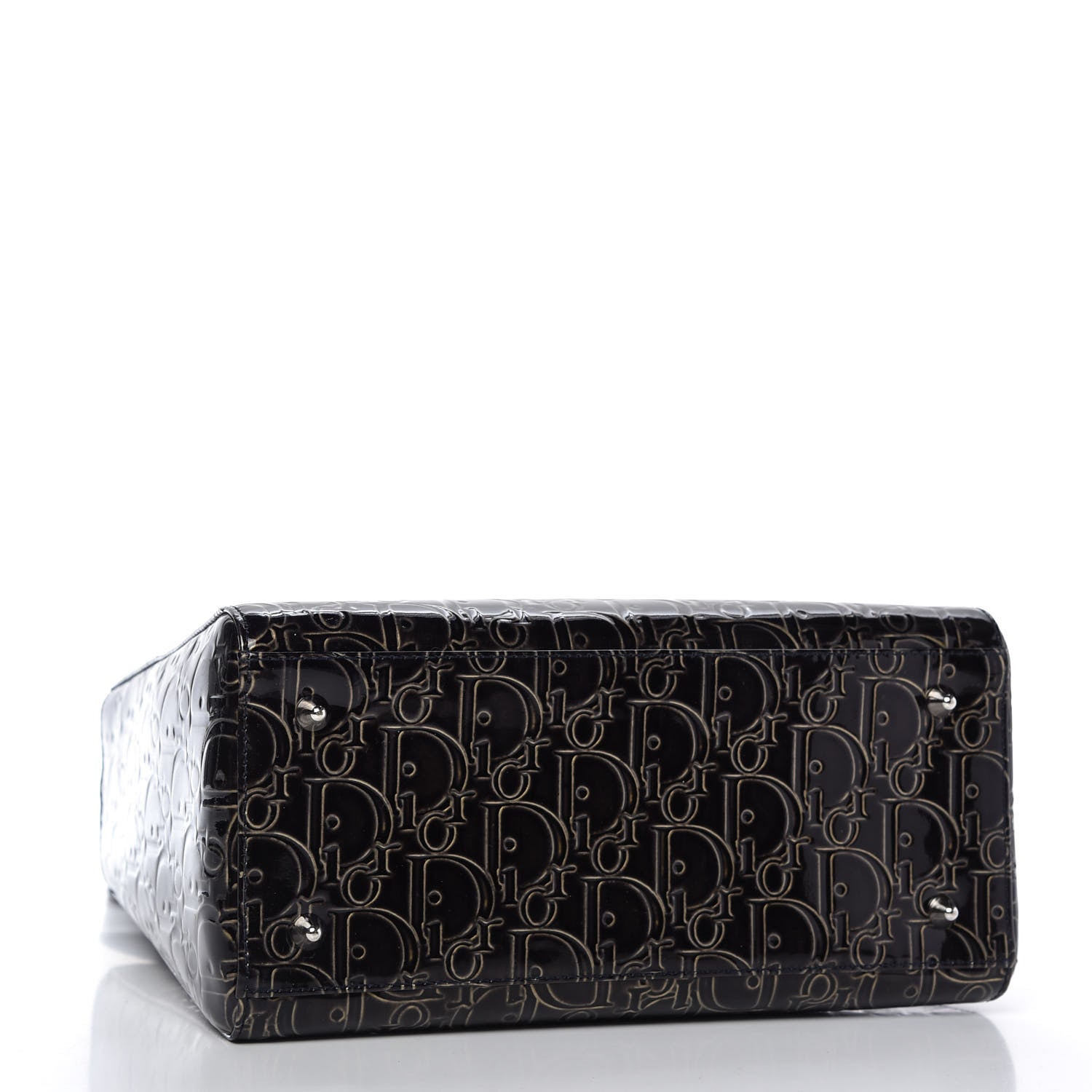 Christian Dior Patent Ultimate Medium Lady Dior Brown 4 of 10