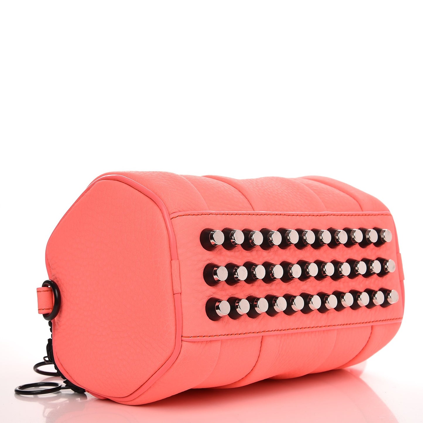 Pebbled Lambskin Mini Rockie Fluo Coral