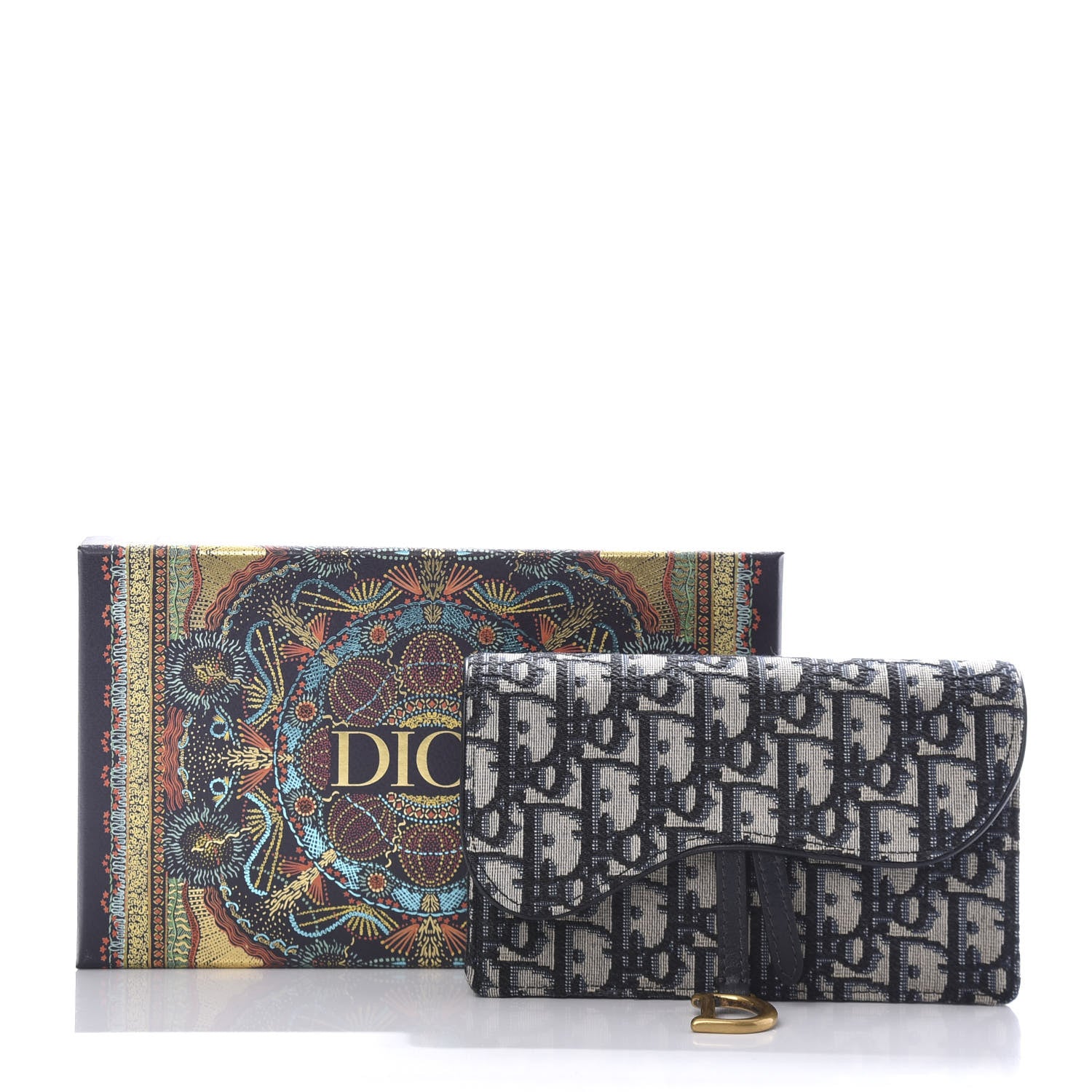 Christian Dior Oblique Saddle Belt Bag Blue 10 of 10