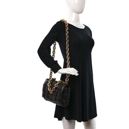 Bottega Veneta Lambskin Maxi Intreccio Padded Chain Cassette Crossbody Bag Fondant 2 of 11