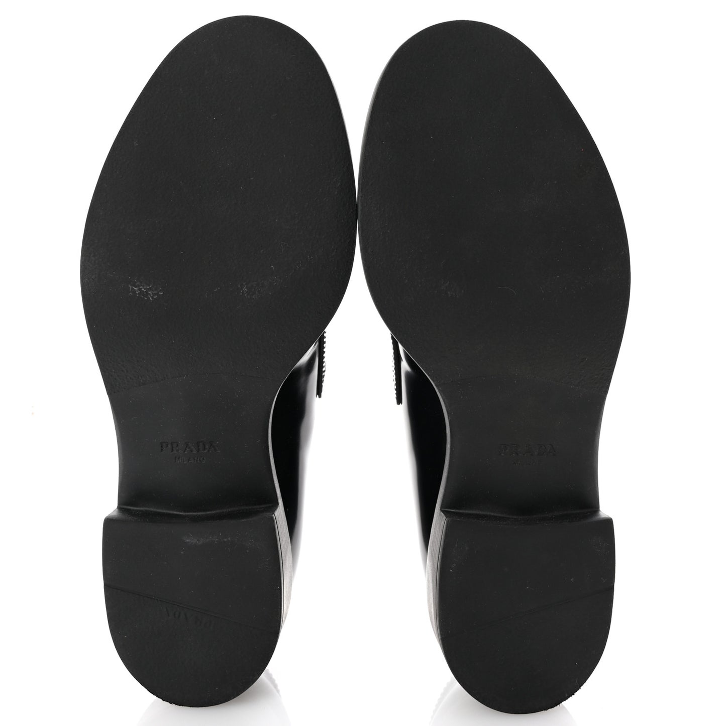 Spazzolato Metal Triangle Logo 50mm Loafers 39 Black