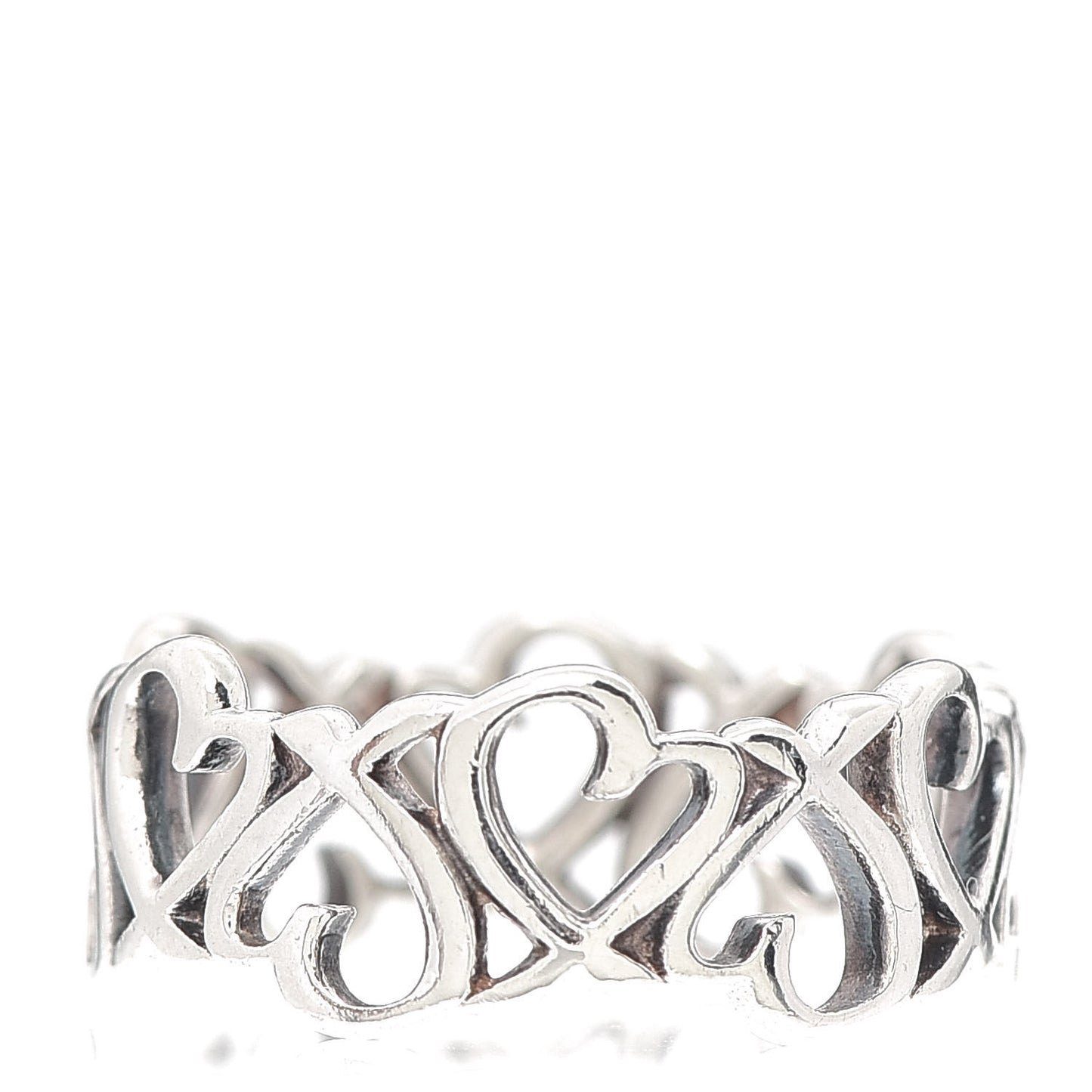 Sterling Silver Paloma Picasso Loving Heart Band Ring 49 5