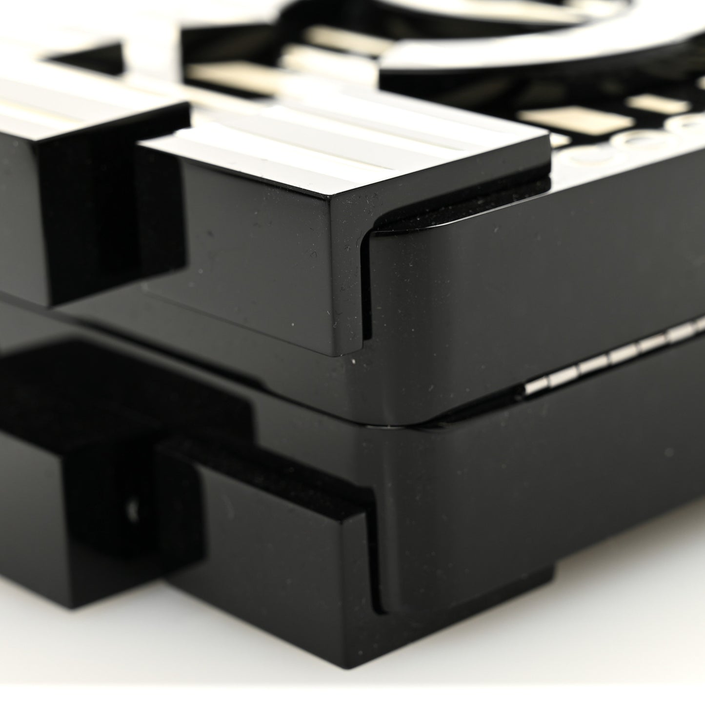 Plexiglass Barcode Boy Brick Lego Clutch Black