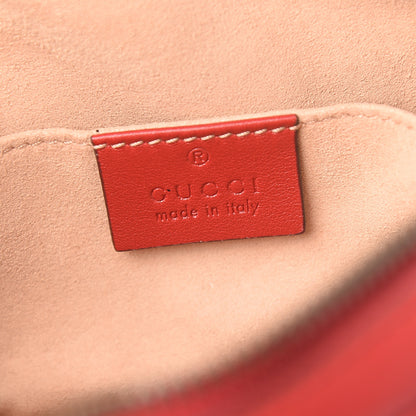 Gucci Calfskin Matelasse GG Marmont Belt Bag 95 38 Hibiscus Red 5 of 8