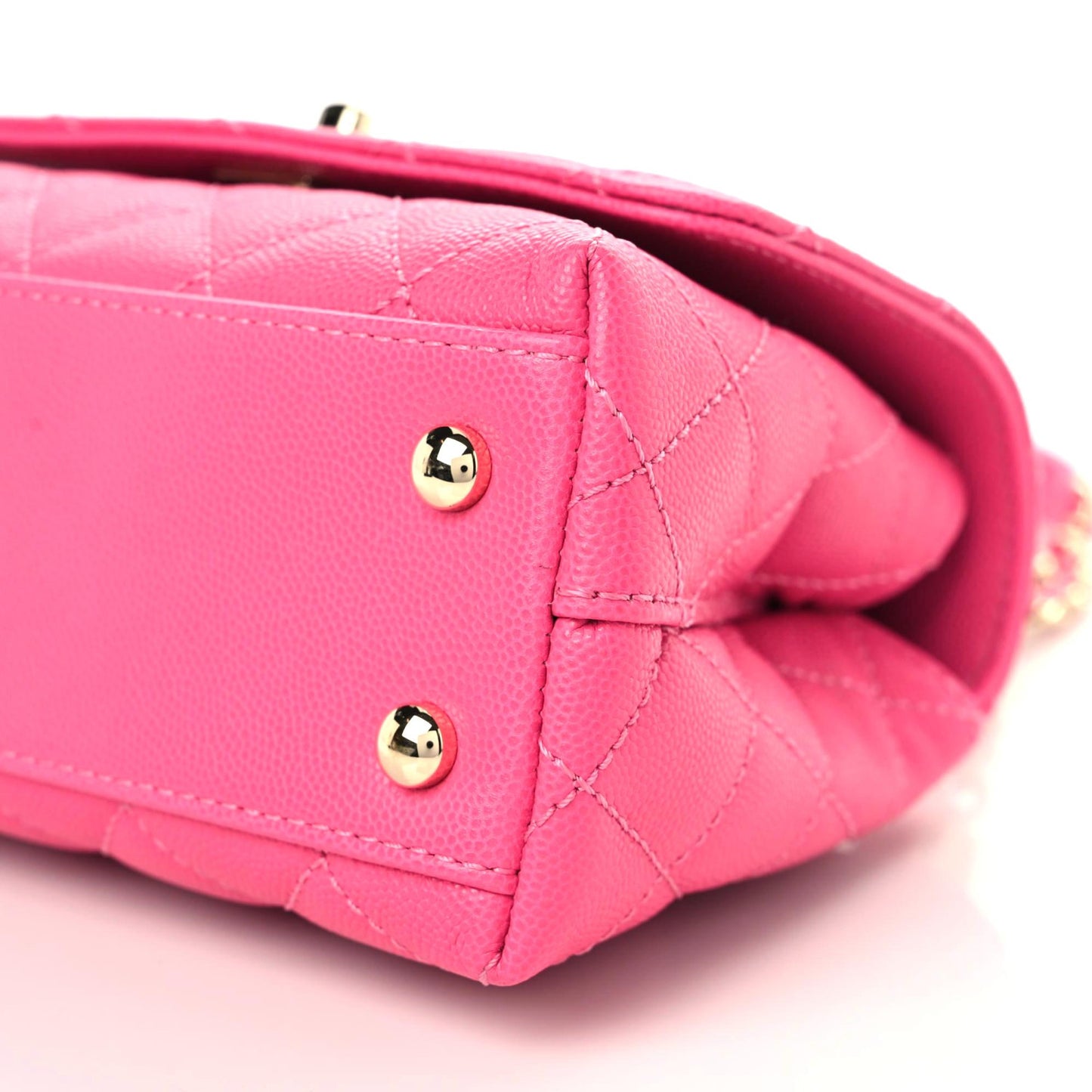 Caviar Quilted Extra Mini Coco Handle Flap Rose