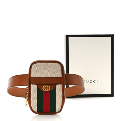 Gucci Vintage Canvas Calfskin Web Belted iPhone Case 90 36 Sand Cuir 14 of 14