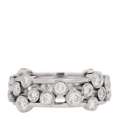 Tiffany Platinum Diamond Bubble Band Ring 57 8 3 of 4