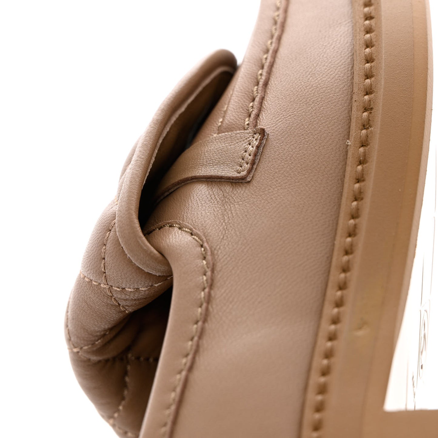 Lambskin Quilted CC Turnlock Loafers 36 Beige