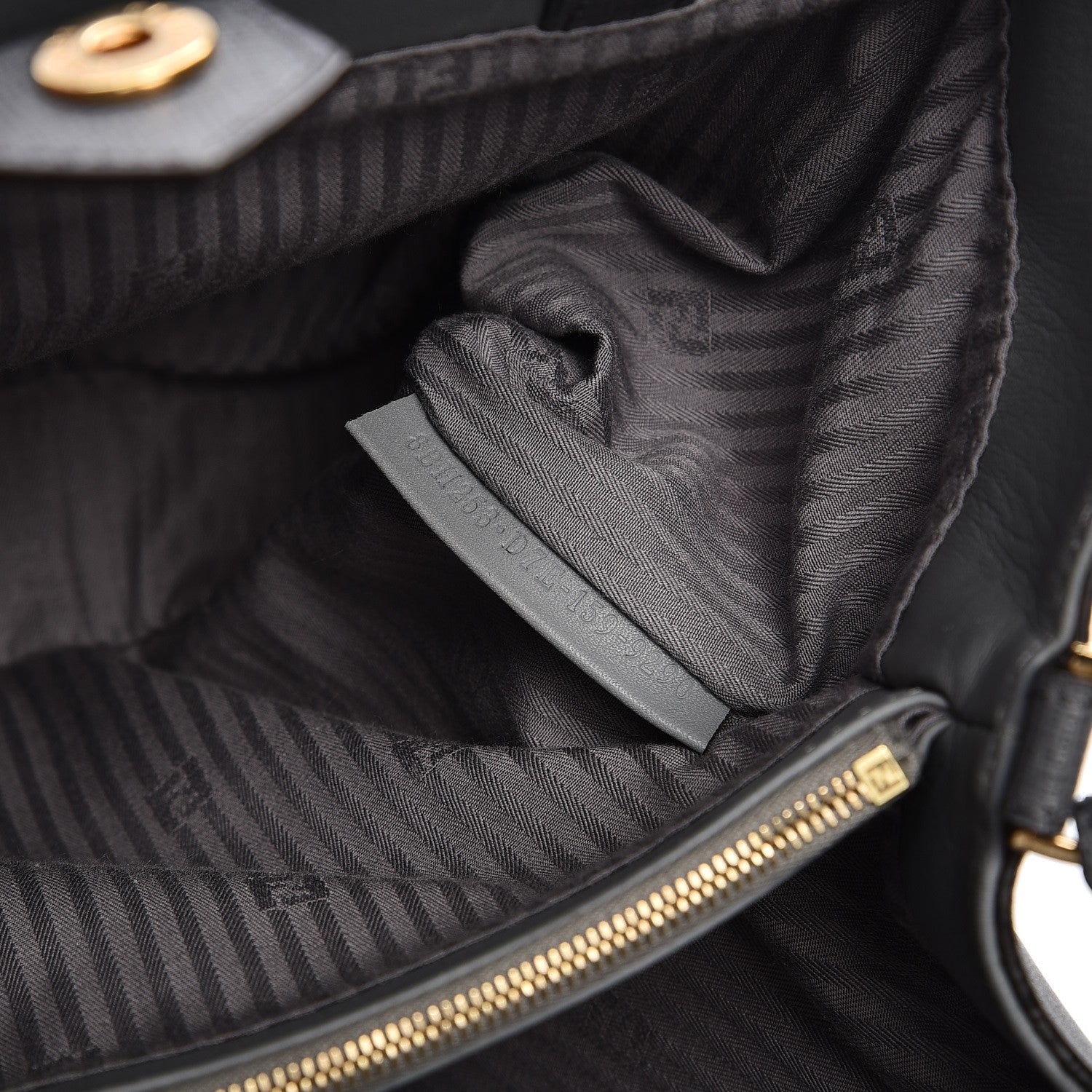 Fendi Vitello Elite Petite 2Jours Tote Grigio Grigio Chiaro 7 of 8