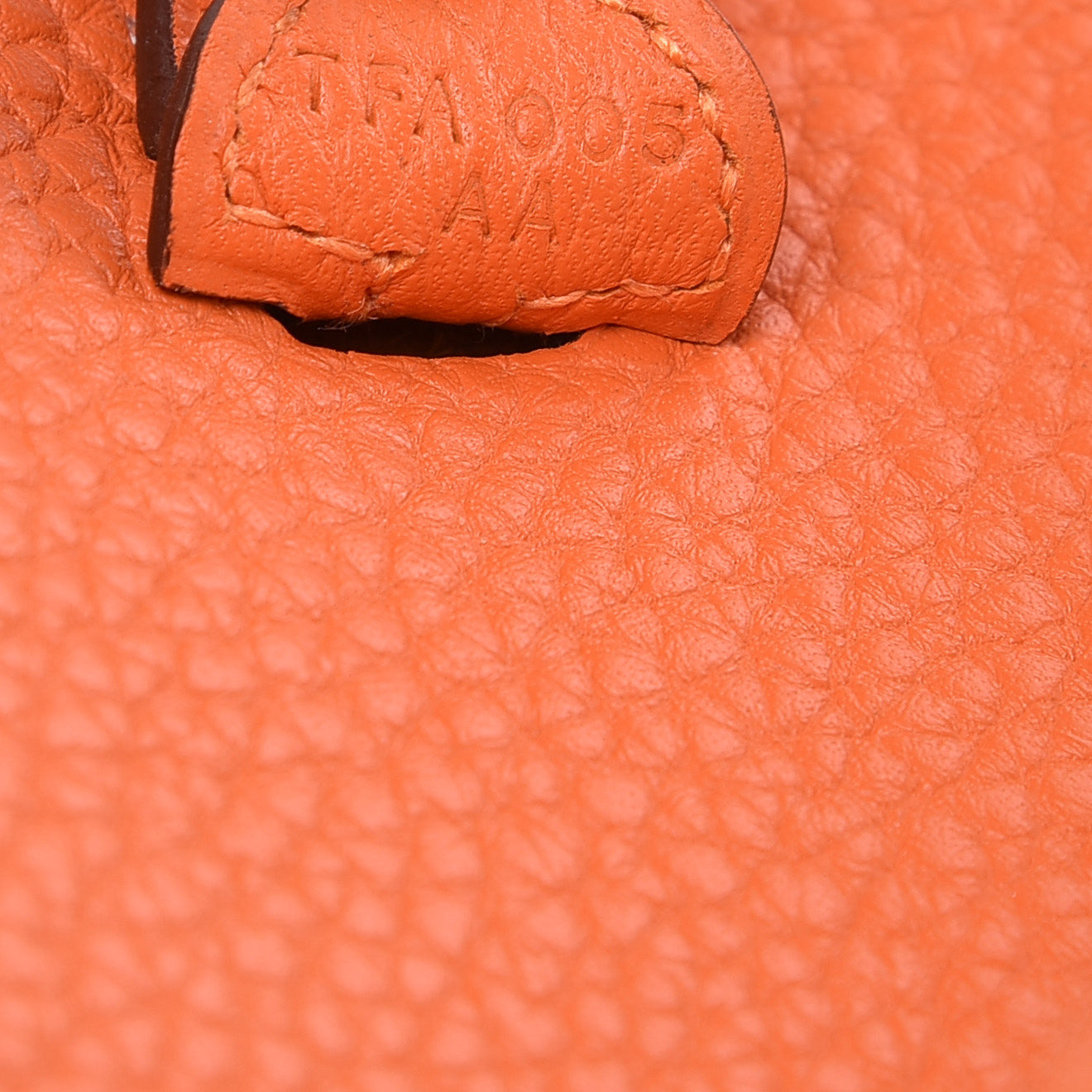 Hermes Taurillon Clemence Amazone Evelyne TPM Orange Poppy Craie 7 of 10