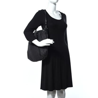 Gucci Monogram Medium Abbey Convertible Tote Black 2 of 8