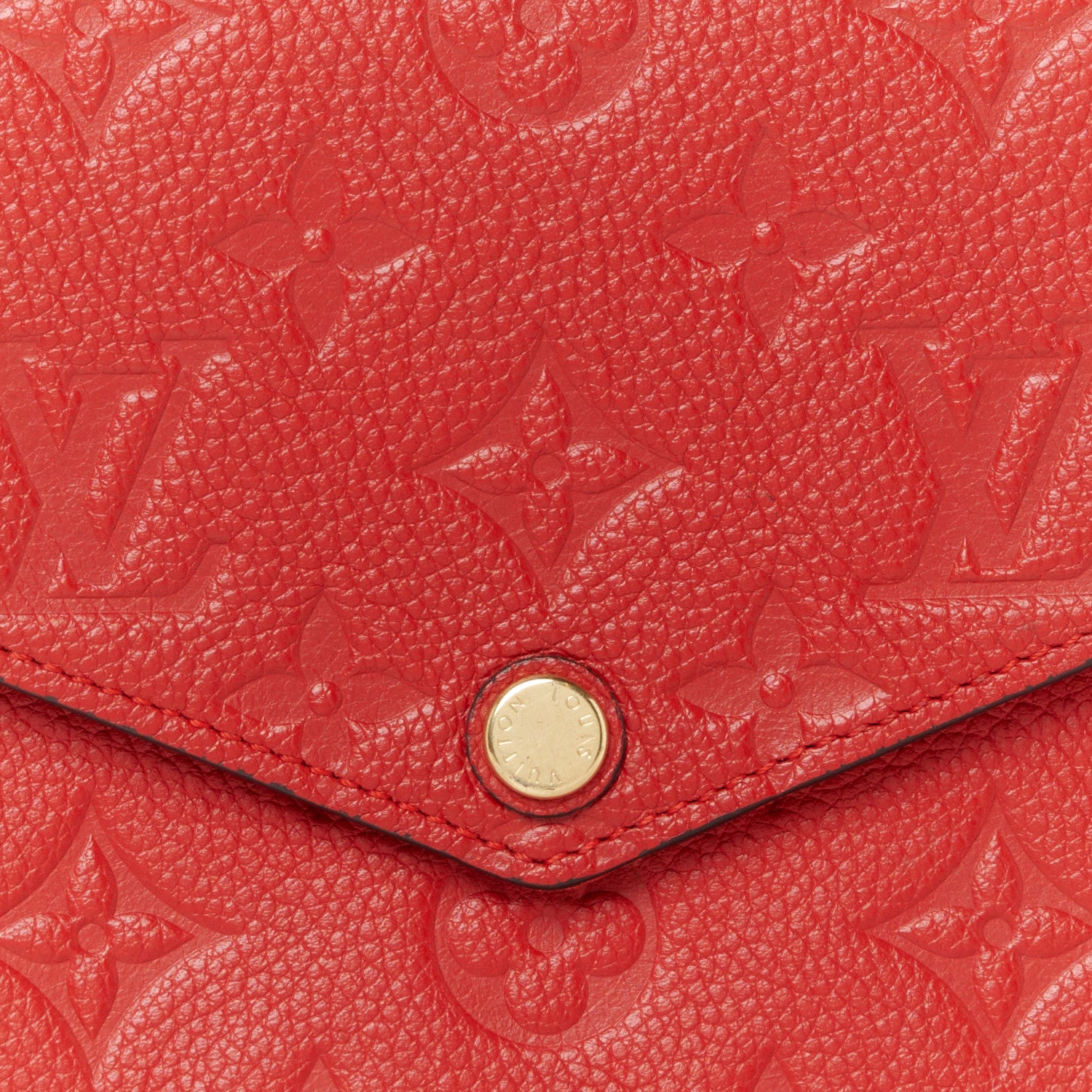 Louis Vuitton Empreinte Pochette Felicie Chain Wallet Scarlet 13 of 13