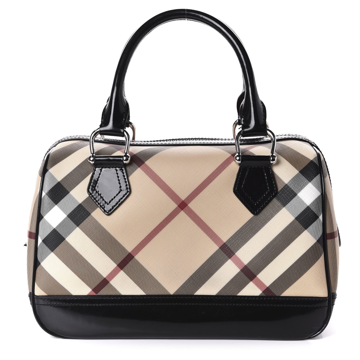 Burberry Nova Check Bowling Bag Black 1 of 11