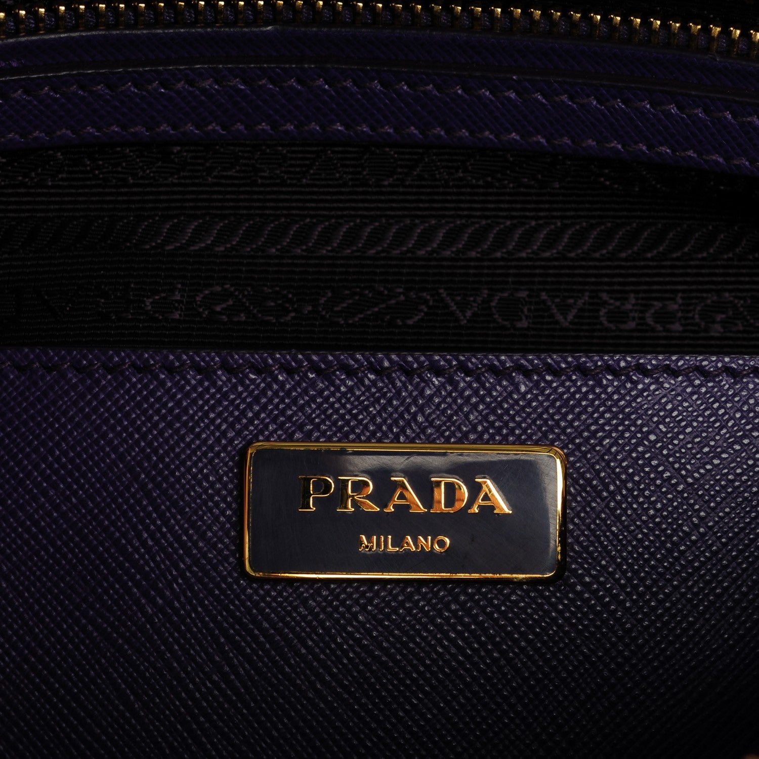 Prada Saffiano Lux Medium Promenade Tote Viola 6 of 7