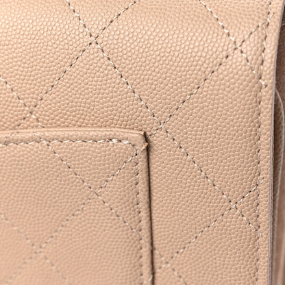 Chanel Caviar Suede Stitched Lady Coco Flap Beige 11 of 13