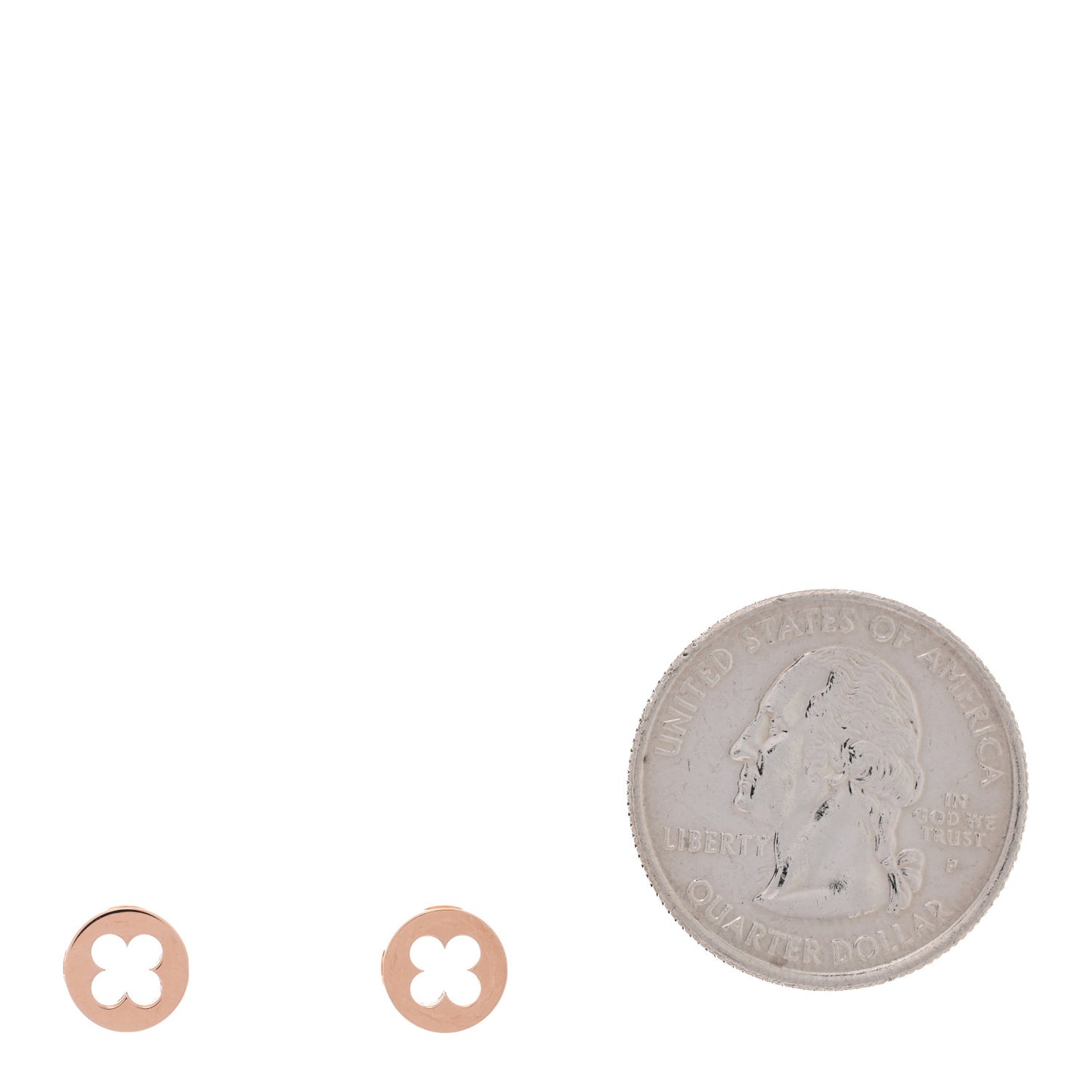 18K Pink Gold Empreinte Ear Studs Earrings