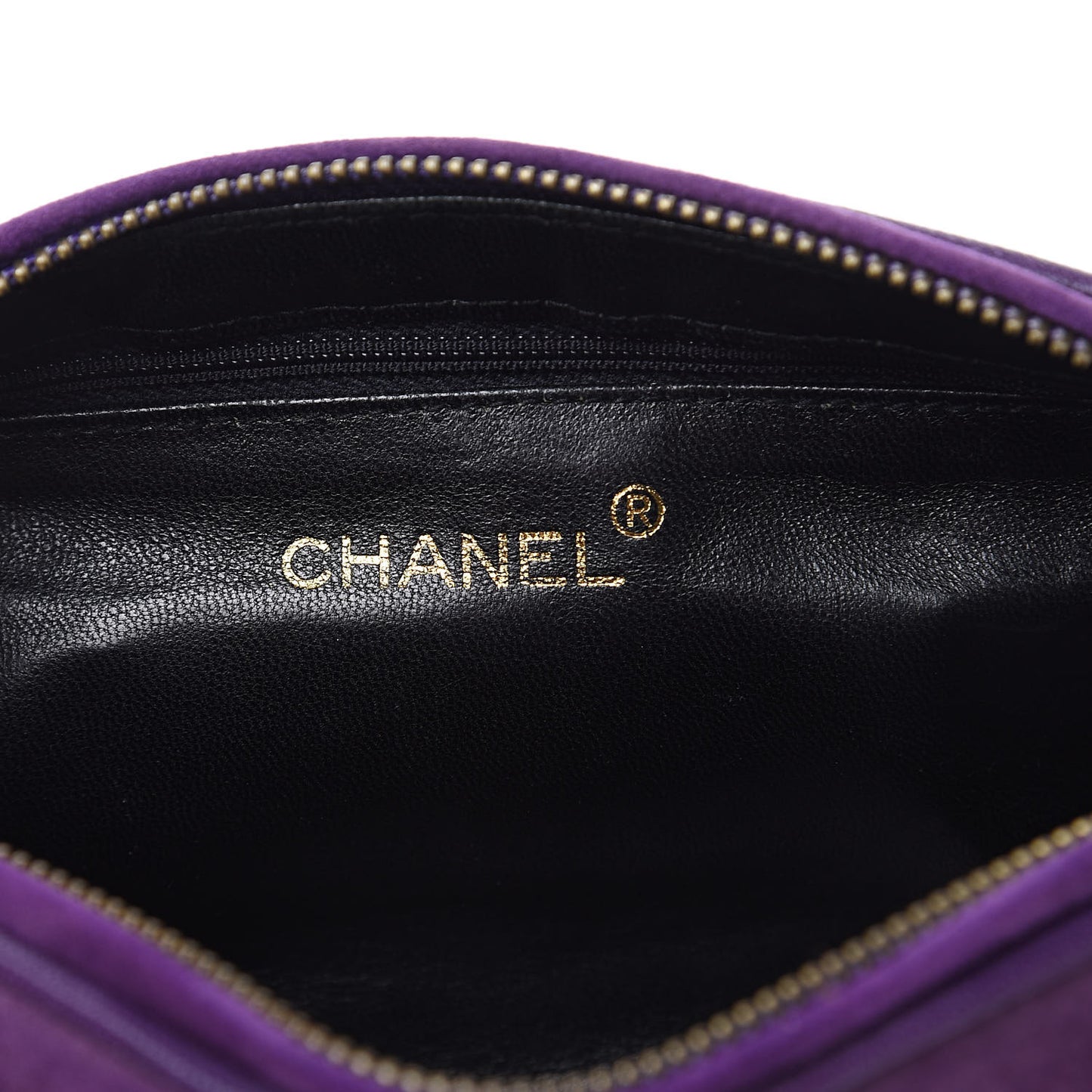 Suede Quilted Small Tassel Shoulder Bag Purple
